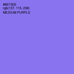 #8973EE - Medium Purple Color Image