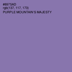 #8975AD - Purple Mountain's Majesty Color Image