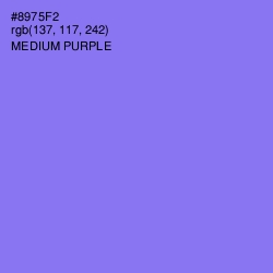 #8975F2 - Medium Purple Color Image