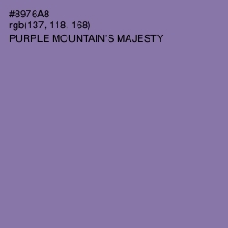 #8976A8 - Purple Mountain's Majesty Color Image
