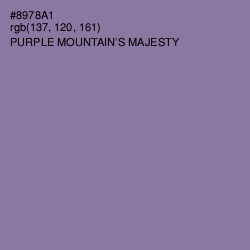 #8978A1 - Purple Mountain's Majesty Color Image