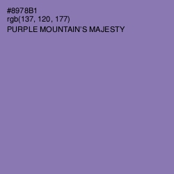 #8978B1 - Purple Mountain's Majesty Color Image