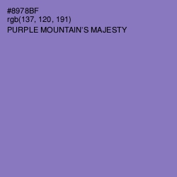 #8978BF - Purple Mountain's Majesty Color Image