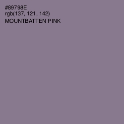 #89798E - Mountbatten Pink Color Image