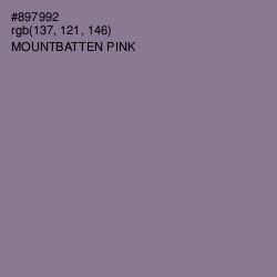 #897992 - Mountbatten Pink Color Image