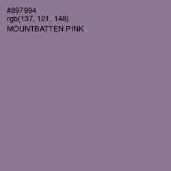 #897994 - Mountbatten Pink Color Image