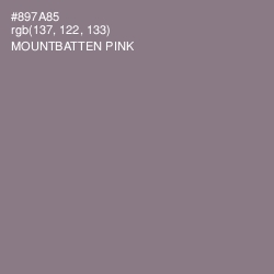#897A85 - Mountbatten Pink Color Image