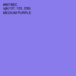 #897BEC - Medium Purple Color Image