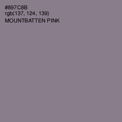 #897C8B - Mountbatten Pink Color Image