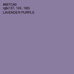 #897CA0 - Lavender Purple Color Image