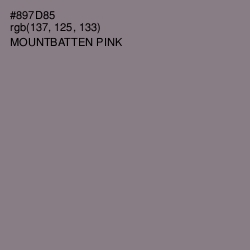 #897D85 - Mountbatten Pink Color Image