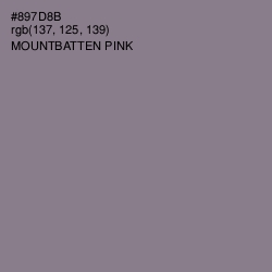 #897D8B - Mountbatten Pink Color Image