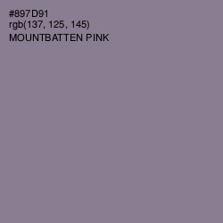 #897D91 - Mountbatten Pink Color Image