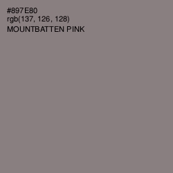 #897E80 - Mountbatten Pink Color Image