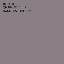 #897E83 - Mountbatten Pink Color Image