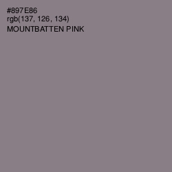 #897E86 - Mountbatten Pink Color Image