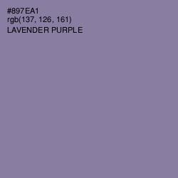 #897EA1 - Lavender Purple Color Image