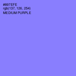 #897EFE - Medium Purple Color Image