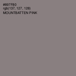 #897F80 - Mountbatten Pink Color Image