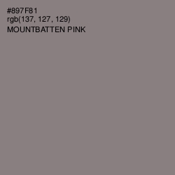 #897F81 - Mountbatten Pink Color Image