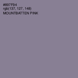 #897F94 - Mountbatten Pink Color Image
