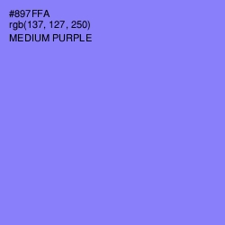 #897FFA - Medium Purple Color Image