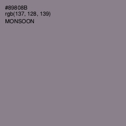 #89808B - Monsoon Color Image