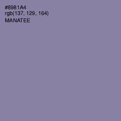 #8981A4 - Manatee Color Image