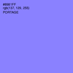 #8981FF - Portage Color Image