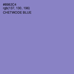 #8982C4 - Chetwode Blue Color Image
