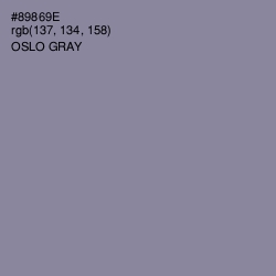 #89869E - Oslo Gray Color Image