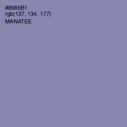 #8986B1 - Manatee Color Image