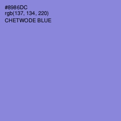 #8986DC - Chetwode Blue Color Image