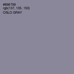 #898799 - Oslo Gray Color Image