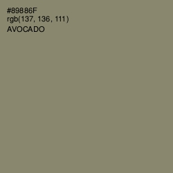 #89886F - Avocado Color Image