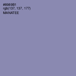 #8989B1 - Manatee Color Image
