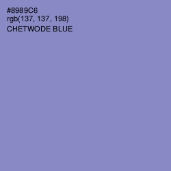 #8989C6 - Chetwode Blue Color Image