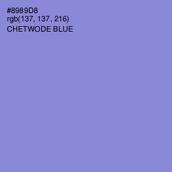 #8989D8 - Chetwode Blue Color Image
