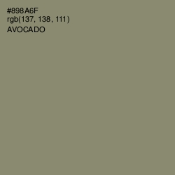 #898A6F - Avocado Color Image
