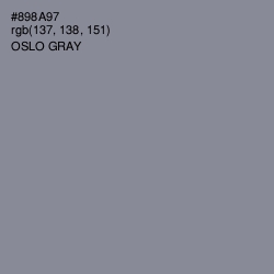 #898A97 - Oslo Gray Color Image
