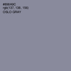#898A9C - Oslo Gray Color Image