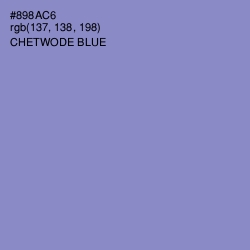 #898AC6 - Chetwode Blue Color Image