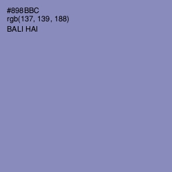 #898BBC - Bali Hai Color Image