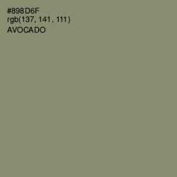 #898D6F - Avocado Color Image