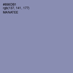 #898DB1 - Manatee Color Image