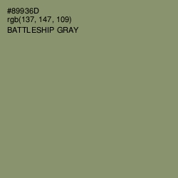 #89936D - Battleship Gray Color Image