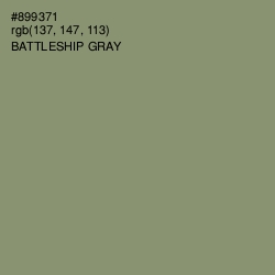 #899371 - Battleship Gray Color Image