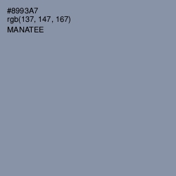 #8993A7 - Manatee Color Image