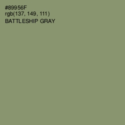 #89956F - Battleship Gray Color Image