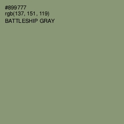 #899777 - Battleship Gray Color Image